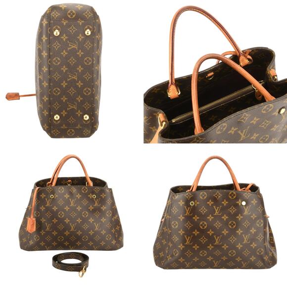 💎✨BEAUTIFUL✨💎Authentic Louis Vuitton Montaigne MM Shoulder Bag 2-Way - Picture 5 of 9